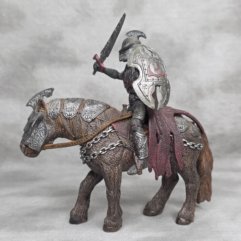 Schleich Zahor Knight w/Armored War Horse Figures World of History Knights